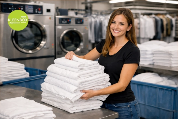 commercial laundry service kleenbox drycleaners